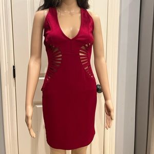 Red Cutout Bodycon Dress